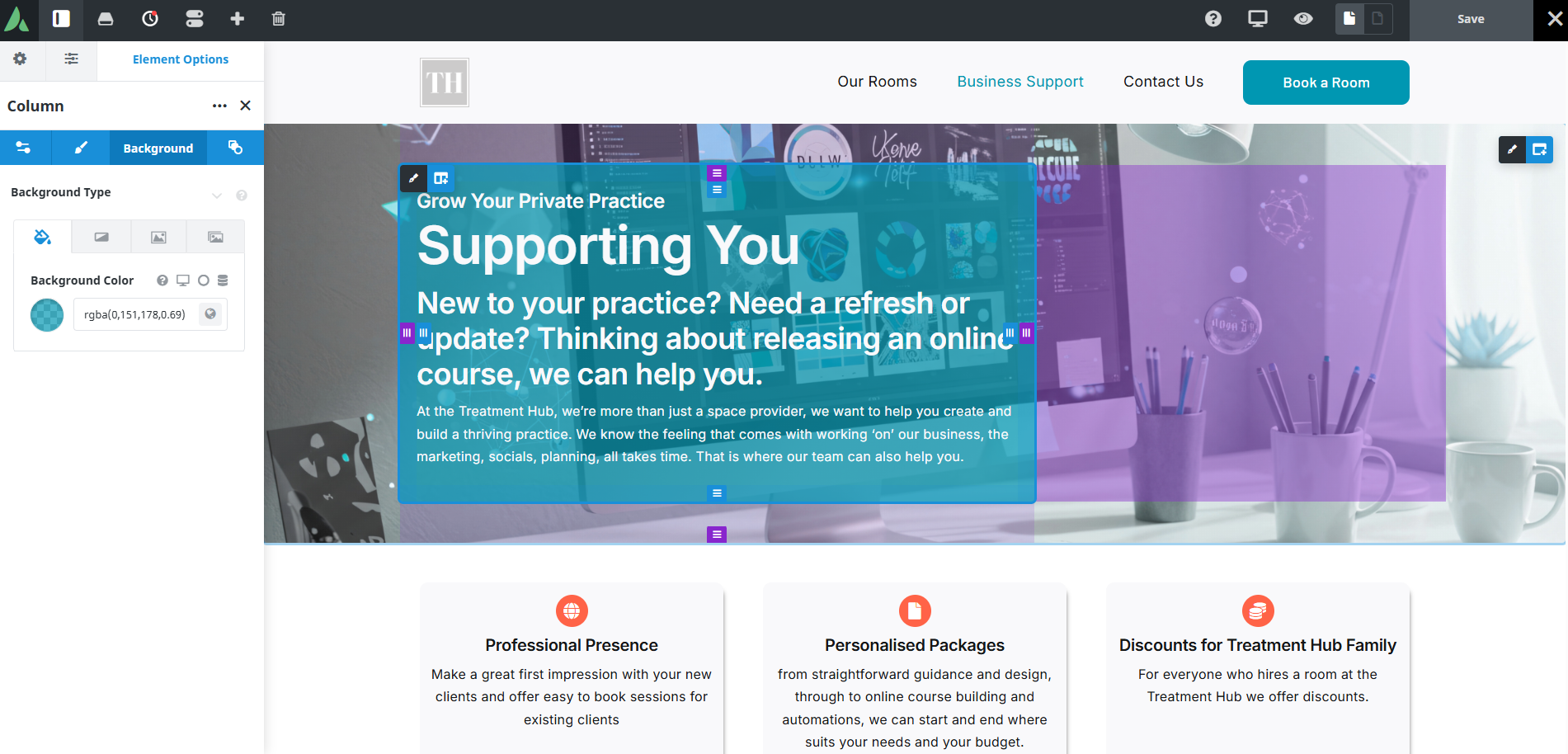 Website Capture for Biz Support